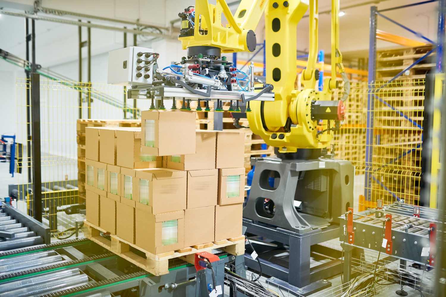 Uso de cobots para paletizado industrial