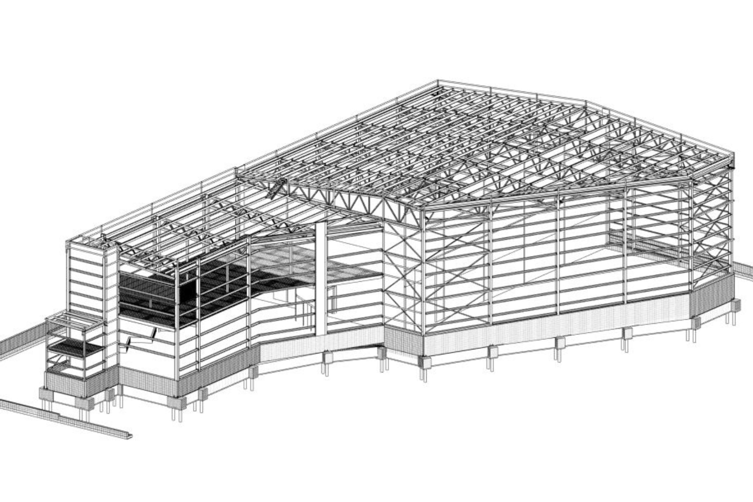 Cámara de congelación panificadora terreno estructura